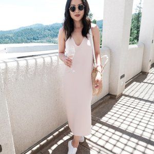 NWT-Everlane Japanese GoWeave Long Slip Dress-00